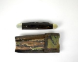 Frost Cutlery Three Blade Folding Knife, Solingen Steel with Camouflage Sheath