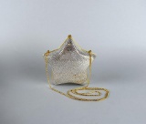 Judith Leiber Swarovski Crystal Star Minaudiere Clutch w/ Accessories in Original Storage Bag & Box