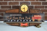 Budweiser “World's Champion Clydesdale Team” Double-Sided Lighted Advertisement Clock & Sign