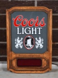 Coors Light Electric Advertisement Sign with Digital Scrolling Message
