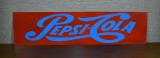 Pepsi-Cola Metal Advertisement Sign