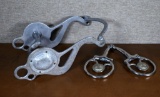 Lot of Two Horse's Bits with Engraved Cheek Pieces: Zephyz & Other