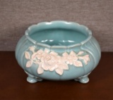 Vintage Weller Pottery “Cameo Rose” Pale Green Planter