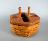 Vintage Signed Longaberger Generations Salt, Pepper & Napkin Basket