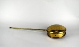 Pierced Brass Antique Bed Warmer
