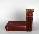 Antiquarian Five Volume Leather Bound Set of Writings by Sir Rabindranath Tagore, 1916 & 1917