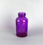 Round Purple ½ kg Glass Apothecary Bottle