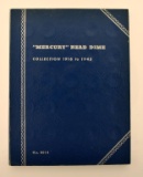 Circulated Mercury Head Silver Dime Collection, 1916-45, in Folder