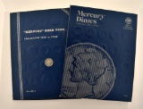 Circulated Mercury Head Silver Dime Collection, 1916-45, in 2 Folders
