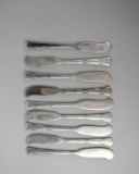 Gorham “1938” Sterling Silver Butter Knives, Nine Pieces