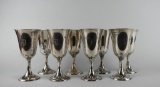 Set of Eight Gorham Sterling Silver #272 Goblets Monogrammed “B”