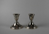 Pair of Weighted Sterling Silver Candle Holders