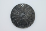 1854 Durango, Mexico First Republic 8 Reales R.M. Milled Silver Coin