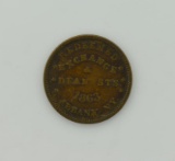1863 Civil War Token Albany, NY John Thomas Premium Mills Coffee & Spices, Exchange & Dean St's