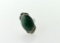 Sterling Silver and Malachite Ring, Size 7.25