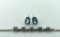 Blue Topaz Demi-Parure Bracelet and Earrings Set in Silver