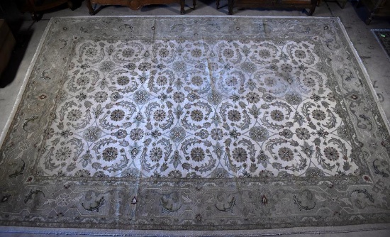 Indo-Persian Oriental Handknotted 10' x 14' Wool Rug