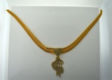 Vintage Hobe Couture 17” Necklace with Pendant in Excellent Condition