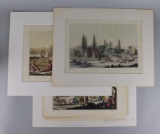 Three Hand Colored Aquatints of Natives from “Le Costume Ancien et Moderne” by Milano 1827