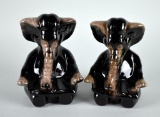 Pair of Vintage Walt Disney Productions Ceramic Elephant Bookends by Canadiana Pottery Ltd.