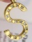 14K Gold and Diamond Letter 
