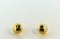 Pair of 14K Gold Dome-Shaped Earrings