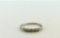 Vintage Ladies Platinum/Iridium and Diamond Band, Size 7.75