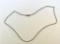 14K White Gold 17” Chain Necklace, Italy