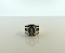 Sterling Silver Ring with Large Oval Cut Blue Topaz Stone