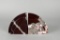 Art Deco Style Marble Bookends with South American Design on One Side