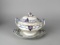 Antique Burleigh Ware Burslem “Nant Garw” Lidded Sauce Boat with Underplate