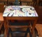 Bombay Company Stool with Vivid Floral Upholstery