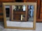 Rectangular Gilt Wood Framed Beveled Glass Wall Mirror