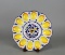Deruta Hand-Painted Deviled Egg Dish, Italy