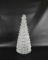 Shimmery Hollow Glass Christmas Tree, 19”