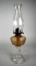 Antique Glass Kerosene / Oil Lamp