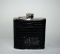 6 oz. Black Leather Wrapped Hip Flask