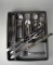 Skandia 33-Piece Stainless Steel Flatware Set Plus Valiant Stainless Steel 3-Piece Carving Set