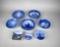 Lot of Eight Pieces of Blue & White Denmark Collectors Plates: Royal Copenhagen & Other
