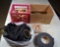 Miscellaneous Lot of Supplies: Felt, Wooden Knobs, Metal Chains