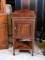 Vintage Walnut Nightstand with Spade Feet