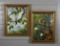 __ (XX-XXI) Two Pairs of Birds, Oil on Canvas, Unsigned