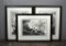 Alan Jay Gaines (Amer., 1942-- ) Set of Three Framed Tall Sailing Ship Etchings, Signed Lower Right