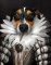 Terrier in Elizabethan Costume Photo Print