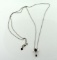 10K White Gold 24” Chain Necklace with 0.75” Cross Pendant