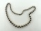 Sterling Silver 21” Ball Strand Necklace