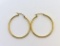 Pair of 14K Gold 1.5” Hoop Earrings