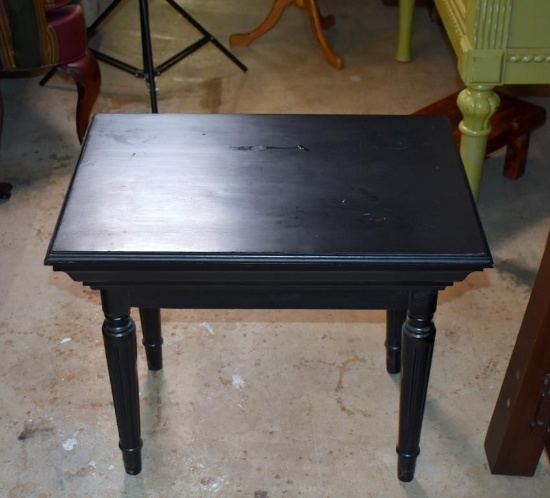 Black Painted Side Table
