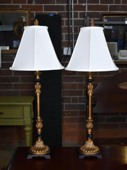 Pair of Mark Roberts Buffet Style Lamps