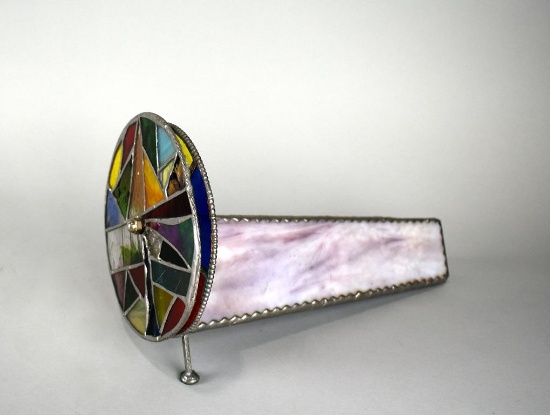 Stained & Slag Glass Dual-Wheel Art Kaleidoscope
